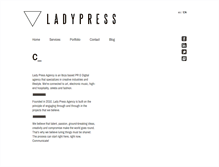 Tablet Screenshot of ladypress.net